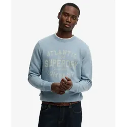 Superdry für Herren. M2014476A Coastal Relaxed Sweatshirt blau (M), Lässig, Baumwolle