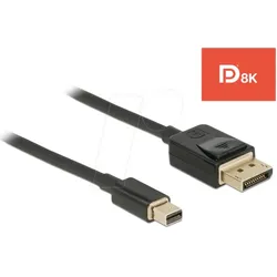 DELOCK 84928 - Kabel mini DisplayPort 1.4 Stecker > DisplayPort Stecker 8K 2,0