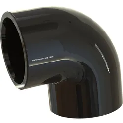 PVC-90°-Winkel 50mm schwarz