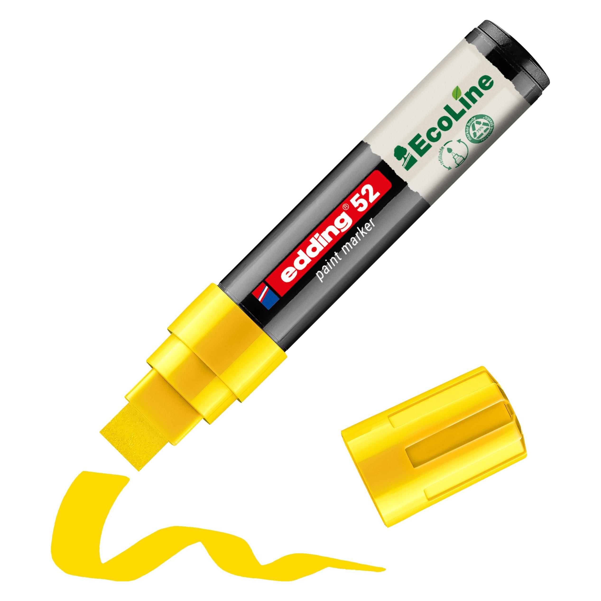 Edding 52 EcoLine Lackmarker gelb 4,0 - 15,0 mm, 1 St. (1x) (4-52-005)