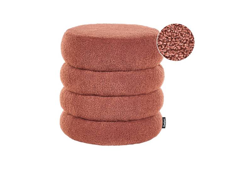 POUF Bouclé Goldbraun Sumpter