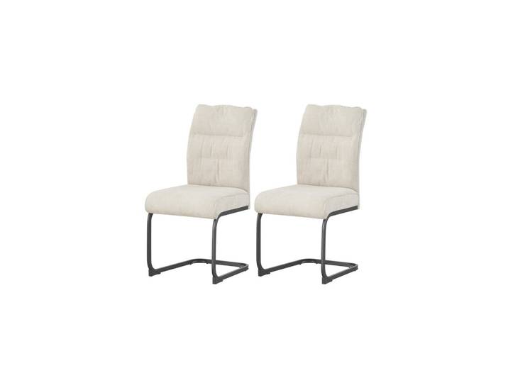Schwingstuhl-Set FRIEDA 2 Stück Creme
