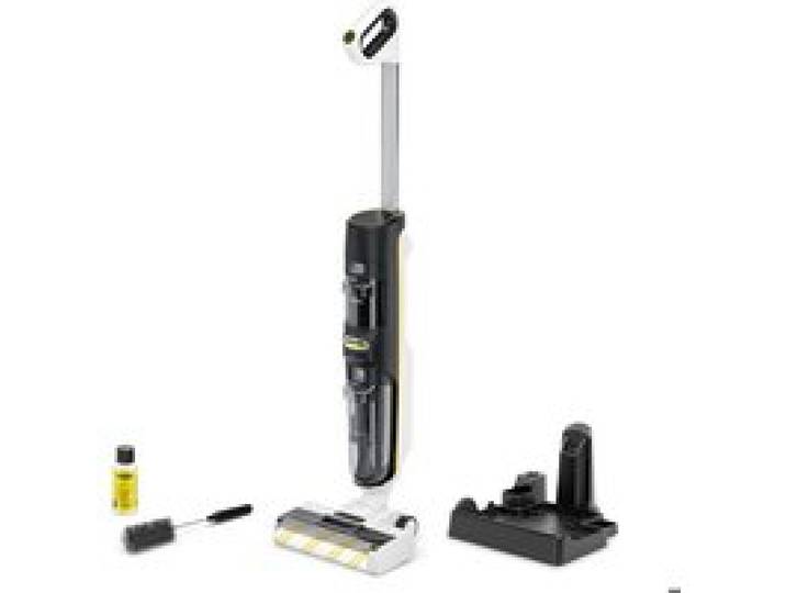 Aspirateur Balai Laveur sans fil Karcher FCV4 - Eau et Poussières - 200 m² - aspire lave et sèche