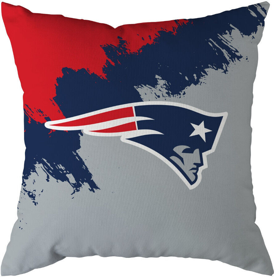 Dekokissen GREAT BRANDING "Great Branding Kissen New England Patriots "Brush" 50x50cm", Gr. 1 Stk., bunt (mehrfarbig), 100% Polyester, Dekokissen_Sitzkissen_Kissenhüllen