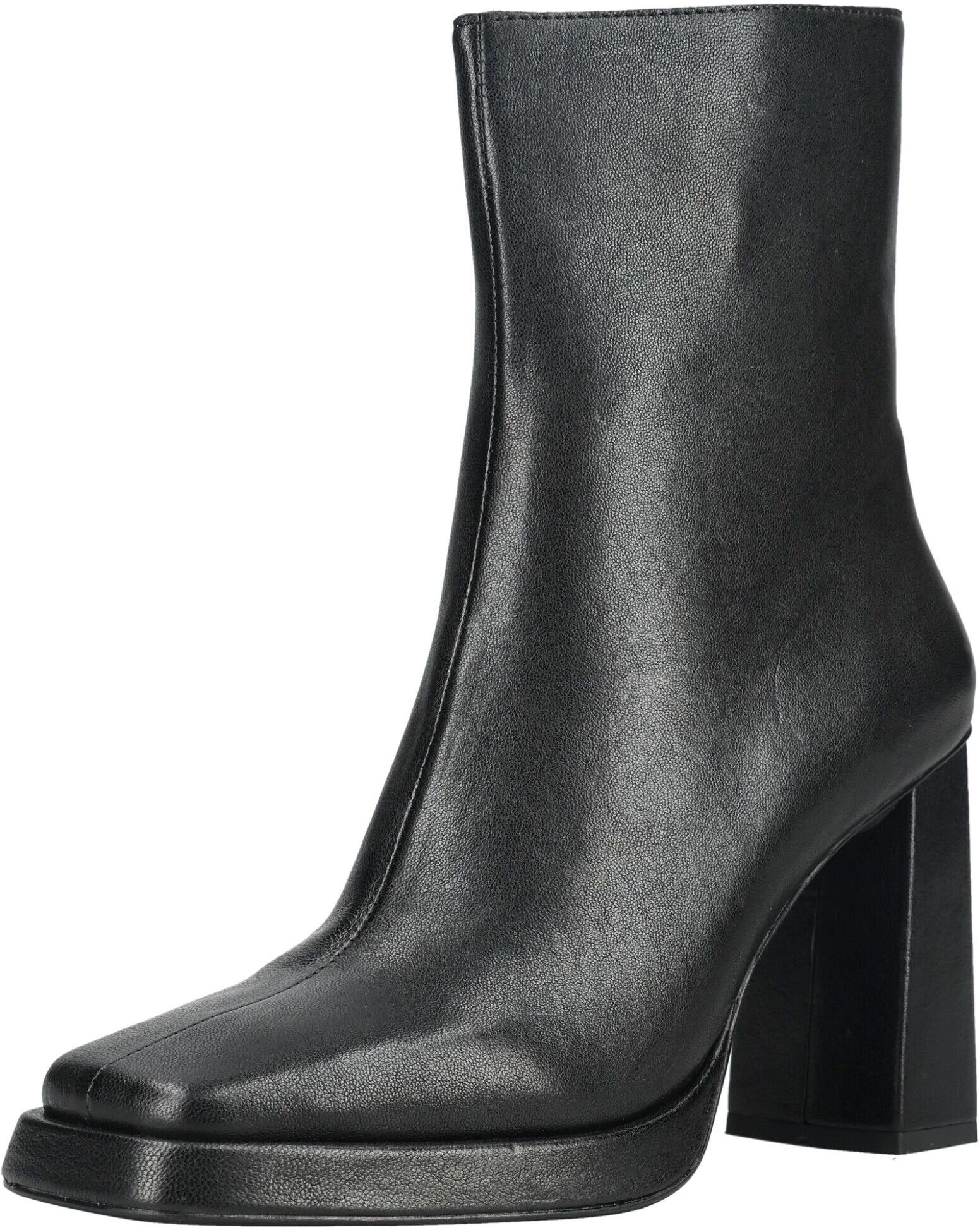 High-Heel-Stiefelette JEFFREY CAMPBELL "Jeffrey Campbell Stiefelette Leder", Damen, Gr. 41, schwarz, Leder, Schuhe