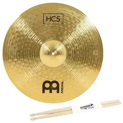 Meinl HCS Ride Becken 20 mit Drumsticks (20", Becken), Becken
