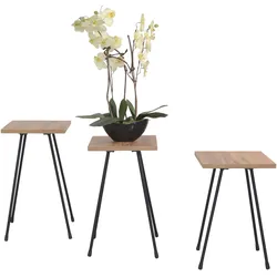 möbel direkt online Beistelltisch, Blumenständer Set 3 tlg. Anke