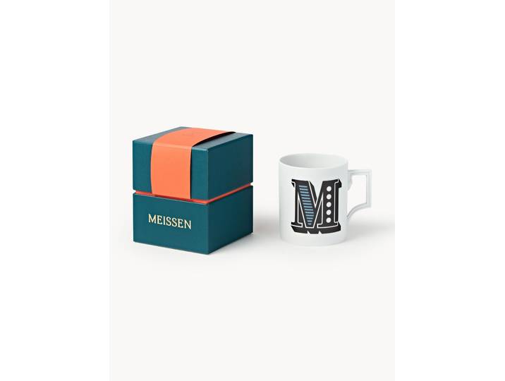 Westwing x MEISSEN, Mug artisanal avec motif décoratif Initials