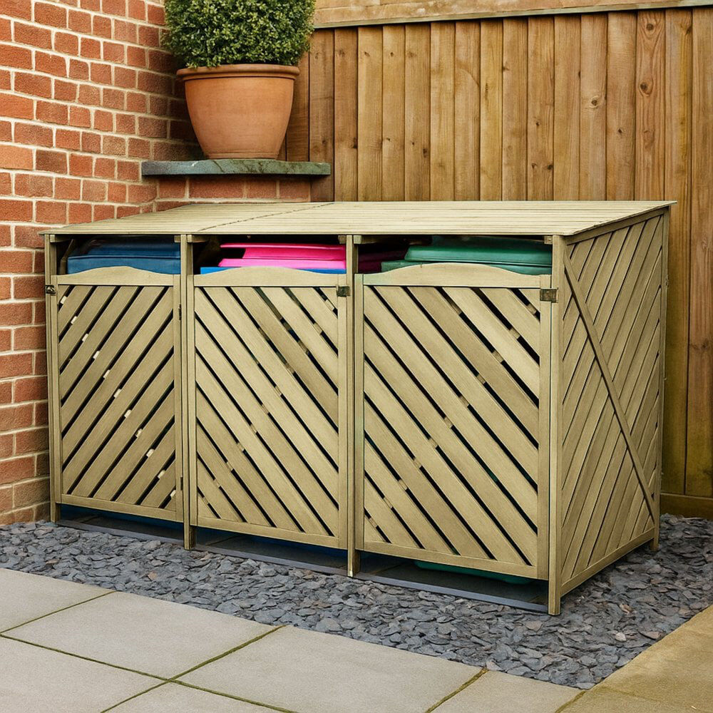 Fleur De Lis Living Bin Store Natural 122cm H X 218cm W X 92.5cm D
