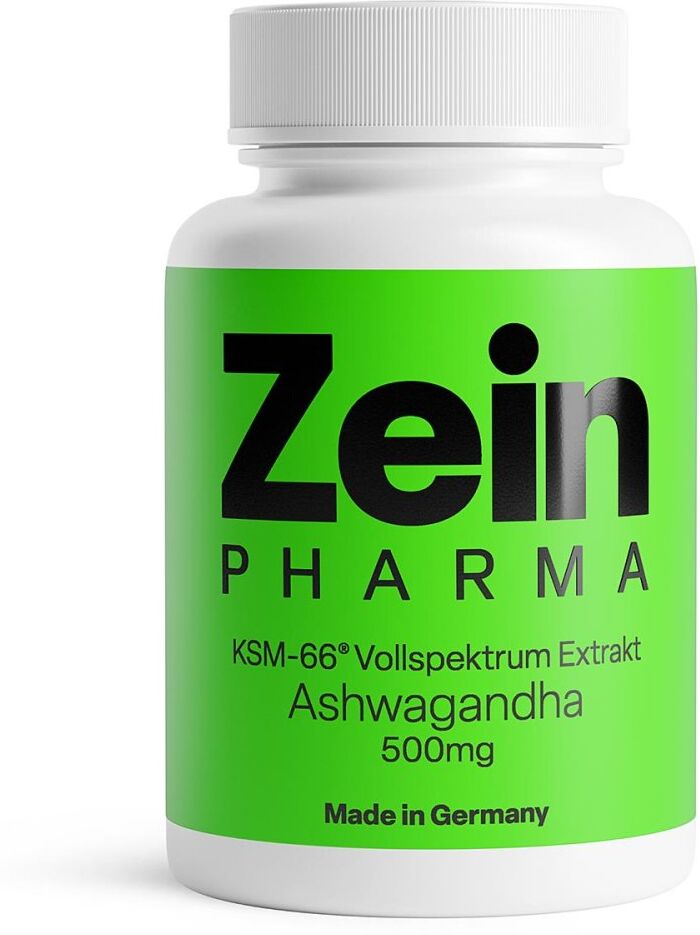 Ashwagandha mit KSM-66® Vollspektrum Extrakt 500mg, ZEINpharma 60stk
