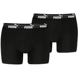 Puma Herren Boxershort ELEMENTS MEN BOLD LOGO BOXERS 2er Pack - Black (001) - M