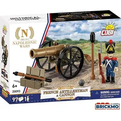 Cobi HC Napoleonic Wars 20093 Französischer Artillerist & Kanone 20093