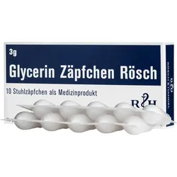 Glycerin Zäpfchen Rösch 3G gegen Verstopfung 10 ST