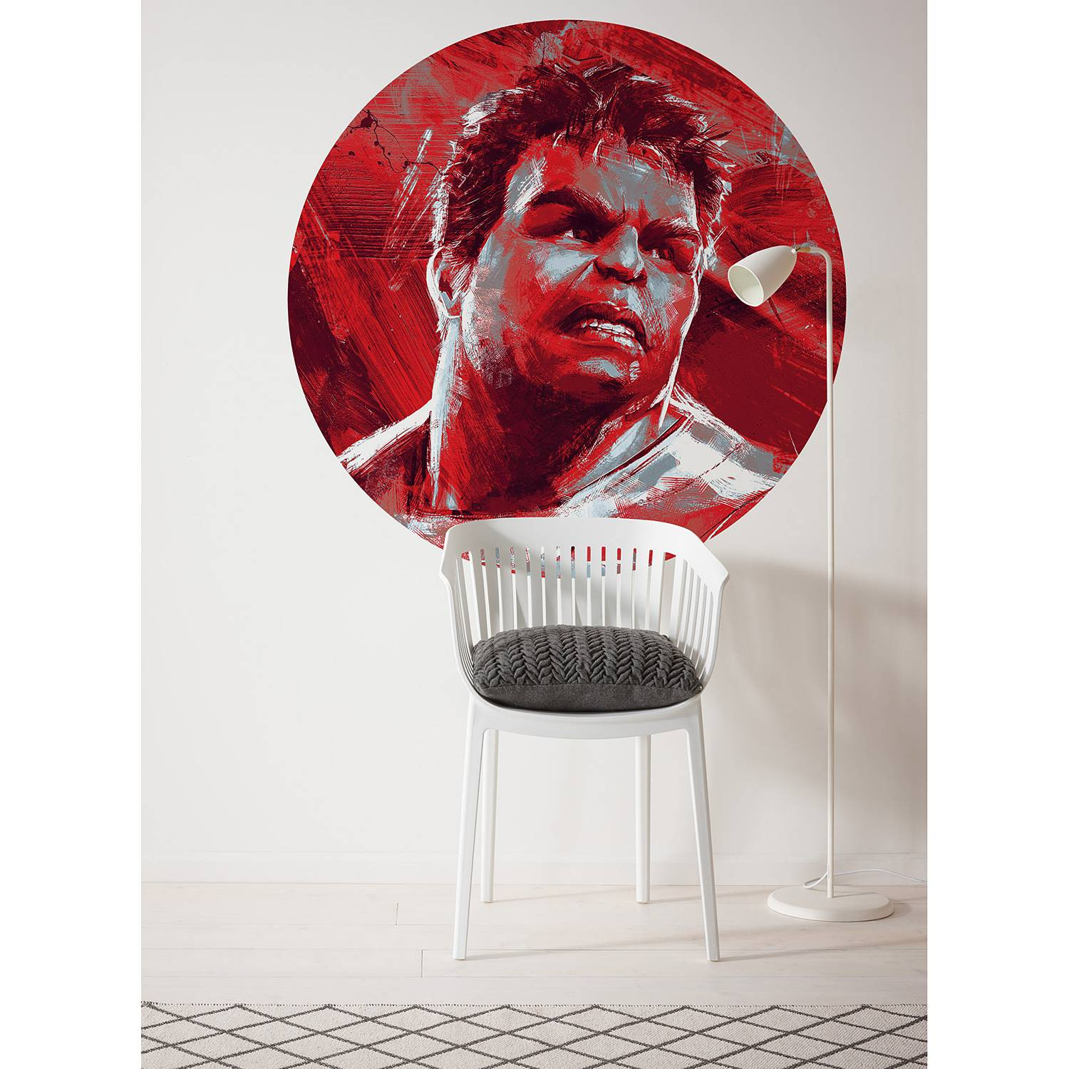home24 Vlies-fotobehang Avengers Hulk, 128 x 128 cm