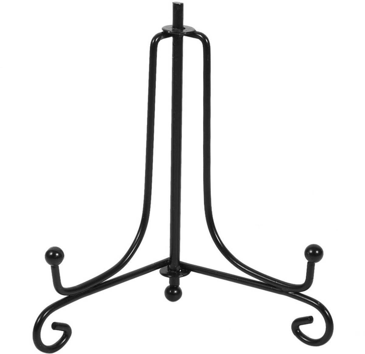 Dailygoods Bordenstandaard Zwart - IJzeren Displaystandaard voor Plaatboeken - Hoogte: 30 cm