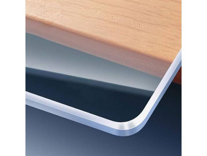 Eiauiuo Klare PVC Tischfolie Robuste Tischschutzfolie Für Esstische Strapazierfähiges, Hitzeschutz, Kratzfest, Schützt Holzoberflächen Und Möbel Vor Gebrauchsspuren(Transparent 3 mm,70*125cm)