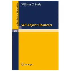 Self-Adjoint Operators, Fachbücher von W.G. Faris