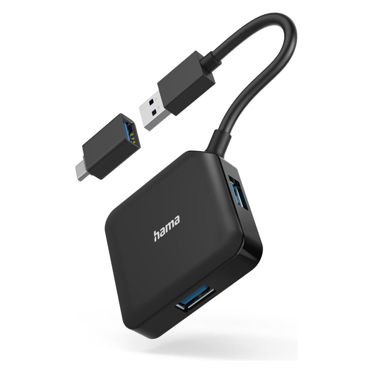 Hama USB 3.2 Hub (USB-A, USB-C, 4 Ports) (00200116)