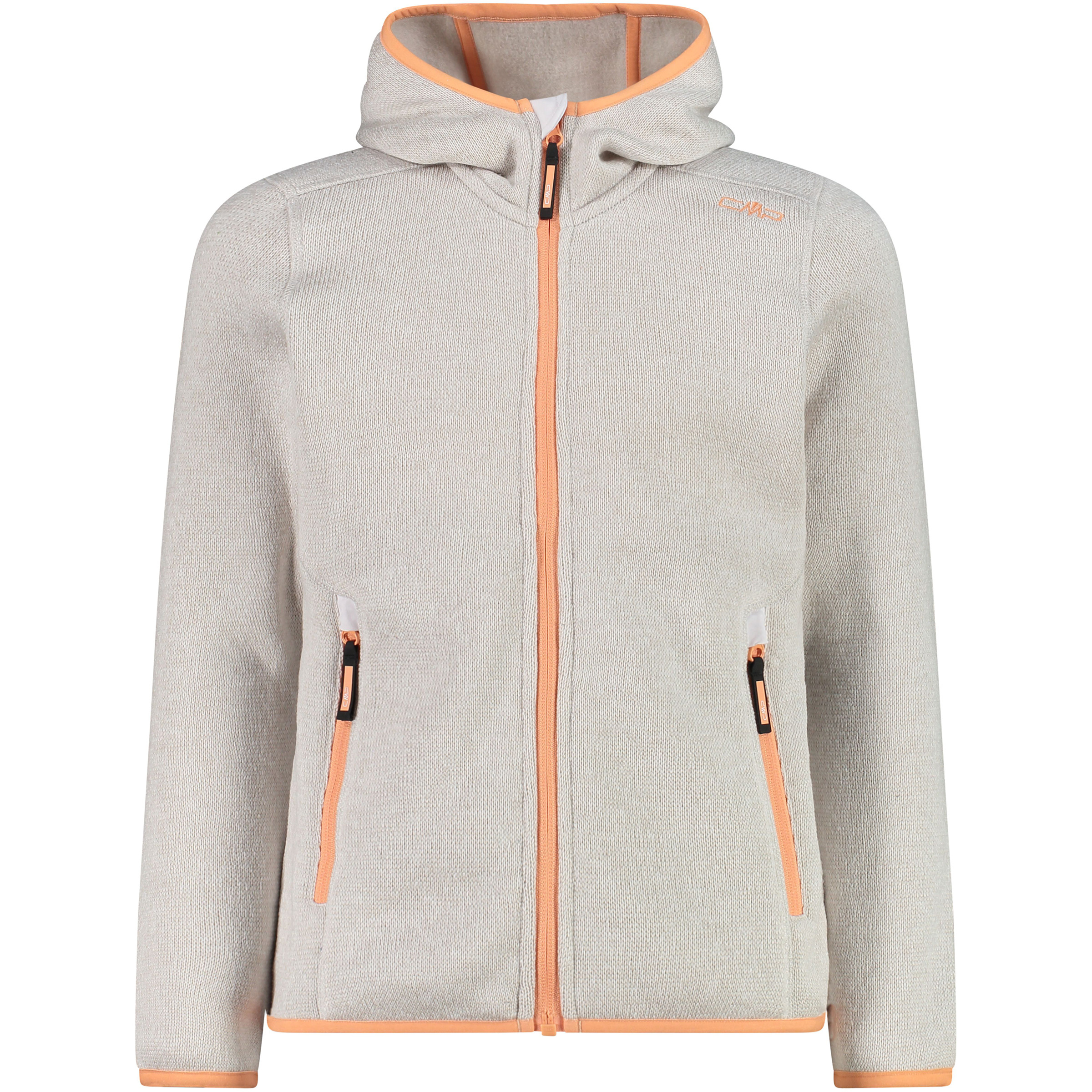 CMP Strick Fleece Kinder Fleecejacke beige Größe 176 Trekking