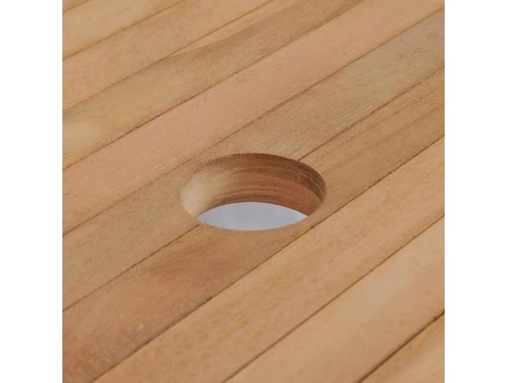 Table de jardin 180x90x75 cm Bois de teck solide_2 ans garantie_62990