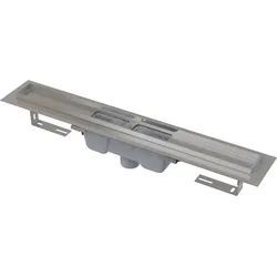 Alcadrain APZ1001 Duschrinne mit Rand für den perforierten Rost, Abfluss senkrecht 950 mm