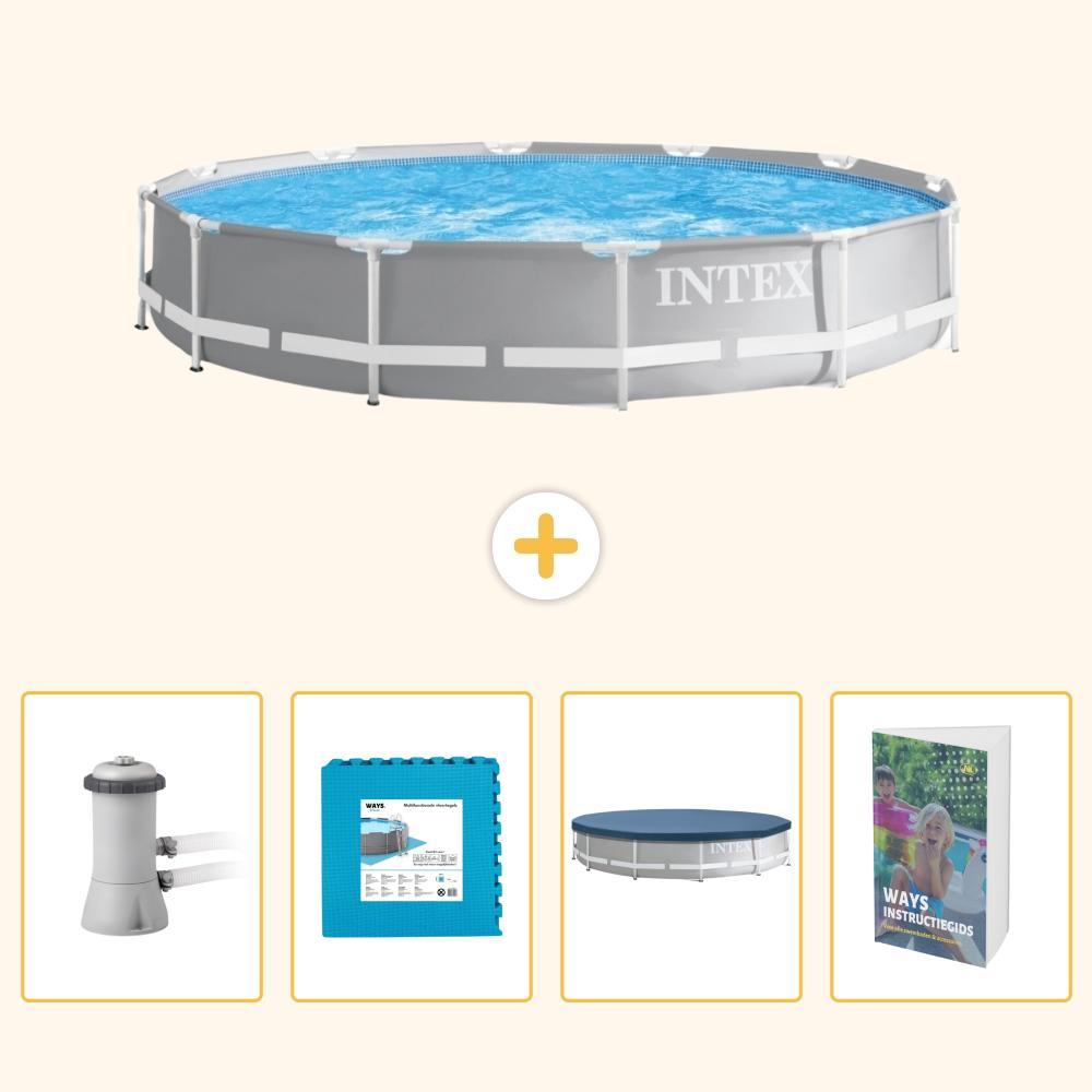 Prism Frame Pool Rund - 366x76 cm - 5-teilig SCB124