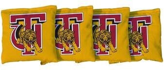 Skip's Garage Tuskegee Tigers Yellow Cornhole Bags