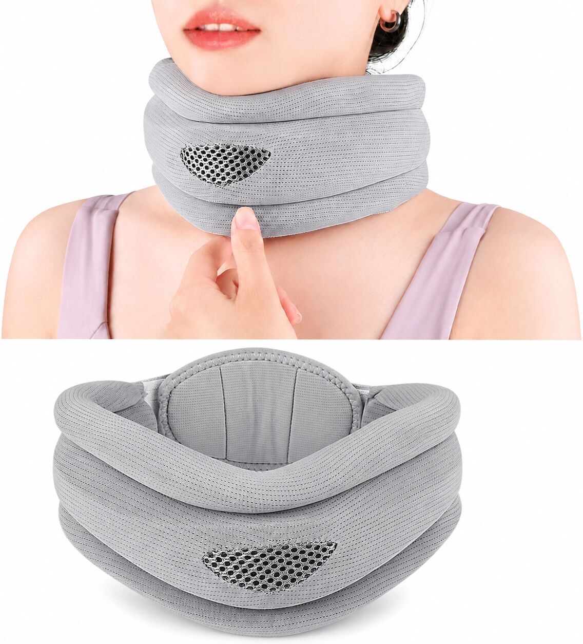 INF Attelle de soutien cervical réglable pour la maison et le bureau