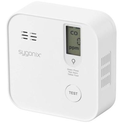 Sygonix Kohlenmonoxid-Melder Set inkl. 5 Jahres-Batterie, mit App-Steuerung batteriebetrieben detektiert Kohlenmonoxid