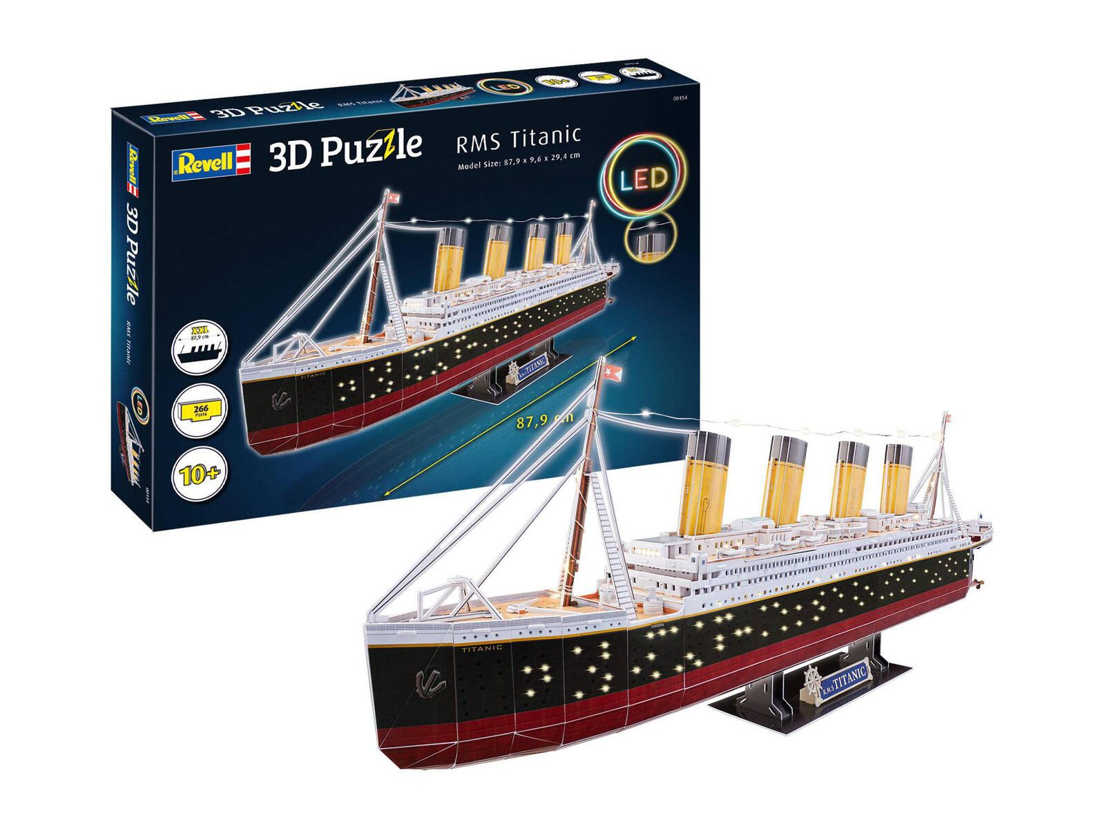 Revell 3D-Puzzle RMS Titanic - LED Edition, Anzahl Teile: 266 00154