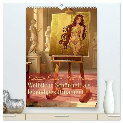 Entblößte Epochen – Art Nouveau (hochwertiger Premium Wandkalender 2027 DIN A2 hoch), Kunstdruck in Hochglanz