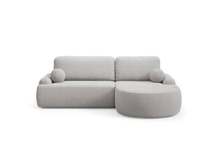 Lookway Runder Ecksofa Cleo, Hellgrau - Quelle 83, 264x172 cm, Rechte Seite