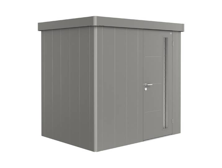 Biohort Gerätehaus Neo 1B Standardtüre Quarzgrau