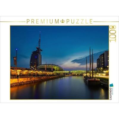 CALVENDO Puzzle Havenwelten mit Klimahaus - Bremerhaven | 1000 Teile Lege-Größe 64x48cm Foto-Puzzle für glückliche Stunden