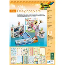 folia Papierblock "Kids", 21 x 29,7 cm, 12 Blatt