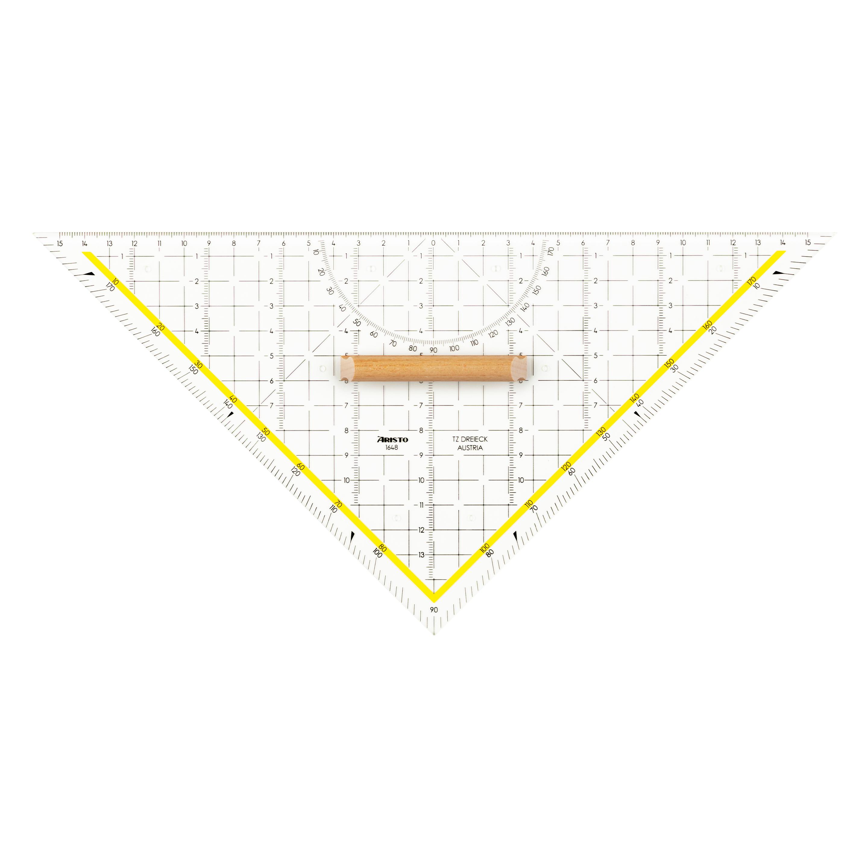 Aristo Tz-Dreieck mit Holzgriff, 32,5 cm, 1648-T (32.50 cm, Kunststoff) (AR1648T)