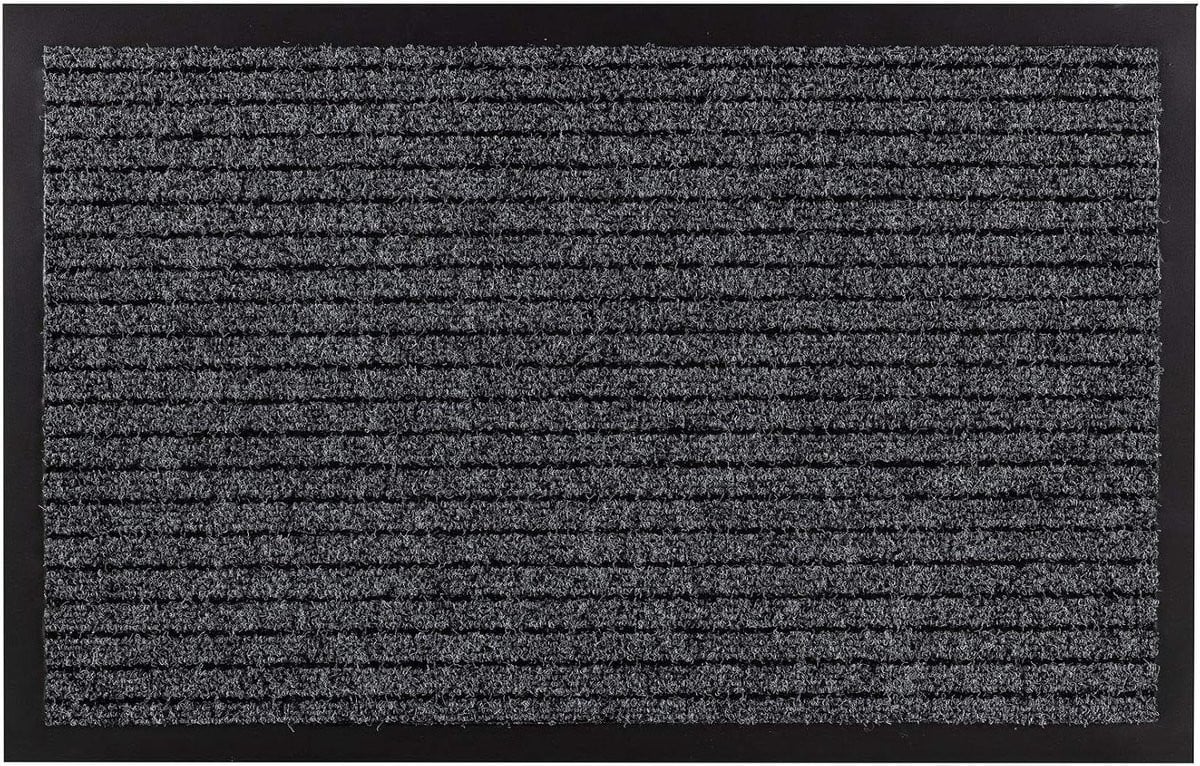 Antraciet Deurmat met Antislip voor het Buiten Houden van Vuil - 100 x 150 cm