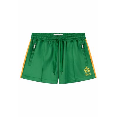 Trainingsshorts ANOTHER COTTON LAB "Another Cotton Lab Everyday WMN Track Shorts", Damen, Gr. S, US-Größen, grün, 100% Baumwolle, normal, Hosen