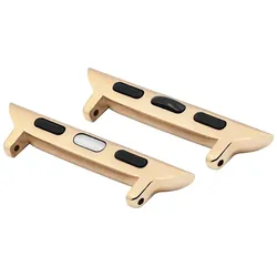 Hirsch AD1000-1-40 Adapter Kompatibel mit Apple Watch Goldfarben 20 mm
