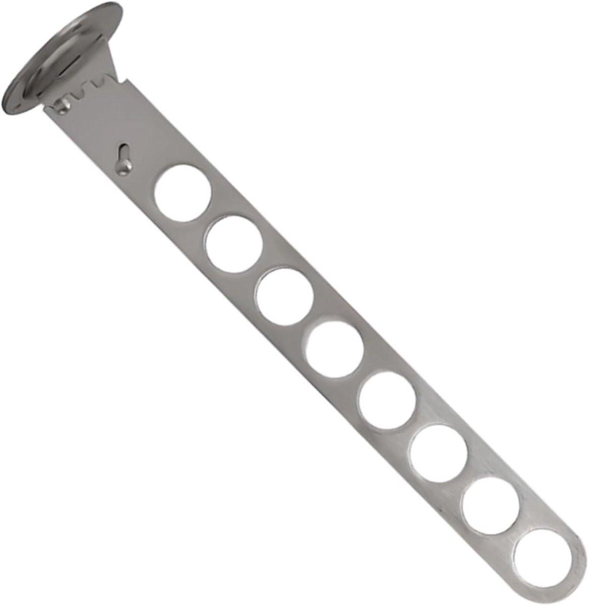 Wanddroogrek Textiel Zilverkleurig - Opvouwbaar en Ruimtebesparend - Breedte: 35 cm