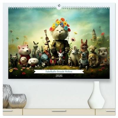 Fabelhafte fremde Welten (hochwertiger Premium Wandkalender 2026 DIN A2 quer), Kunstdruck in Hochglanz