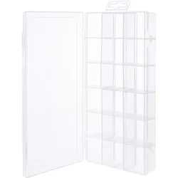 INLINE Kleinteilebox, 18 Fächer, Abmessungen: 207x110x27mm, transparent