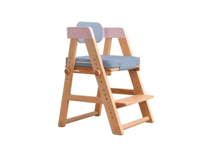 Vfs8dQ5kt Bürostuhl Kinder-Esszimmerstuhl kann den Arbeitsstuhl anheben, Heimschreibtischstuhl, Korrektur, sitzender, wachsender Holzstuhl Schreibtischstühle(Pink)
