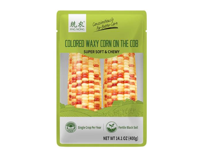 JING NONG Épis de maïs gluant colorés 400 g (contient 2 pièces)