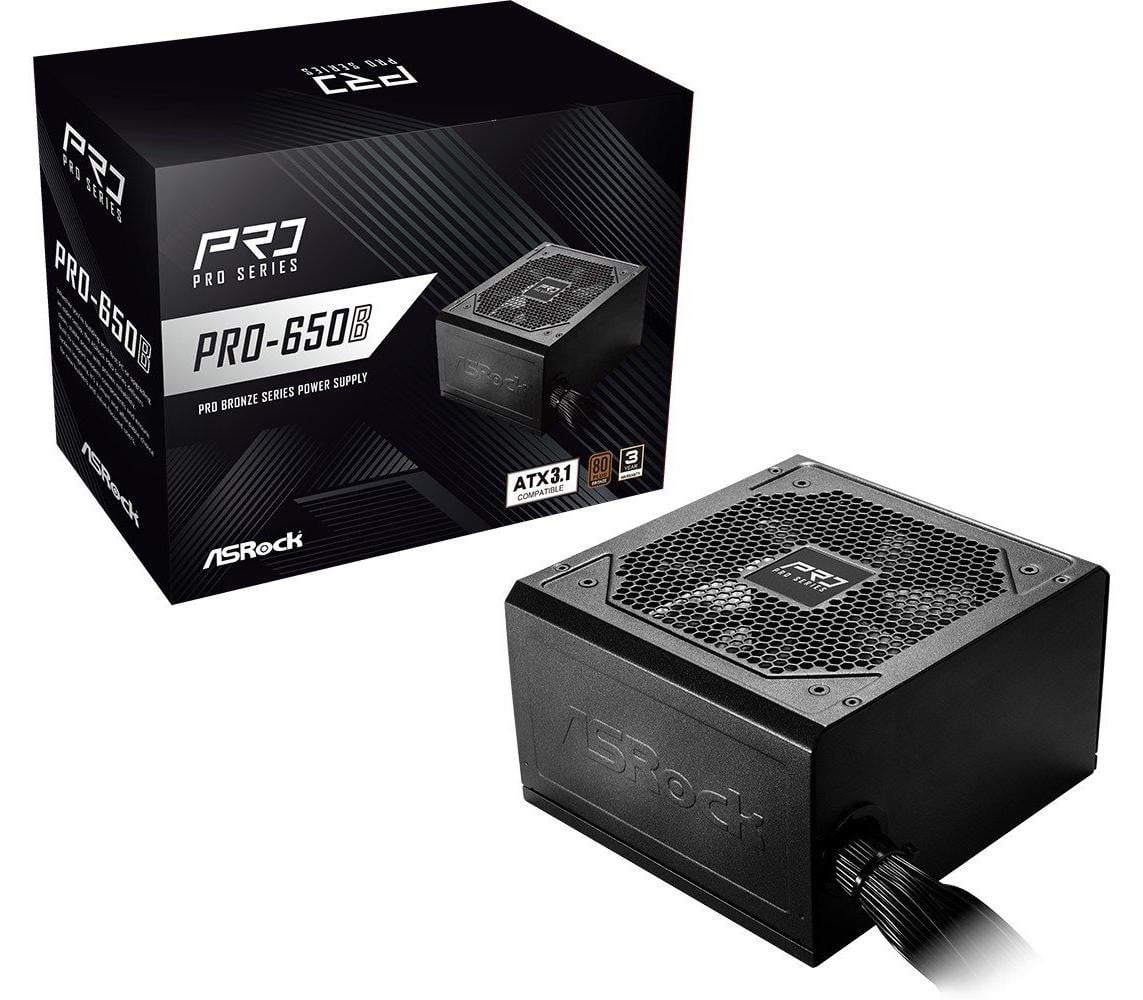 ASRock PRO-650B 650W 80 PLUS Bronze Voeding
