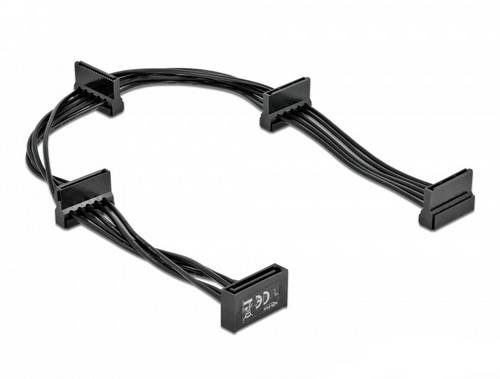 Delock Festplatten Anschlusskabel 0.4 m Schwarz