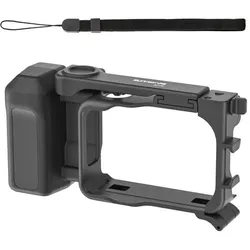 Sunnylife Vlogging-Set für Insta360 GO Ultra – Trageband – Blitzschuh (schwarz)., Action Cam Zubehör, Schwarz