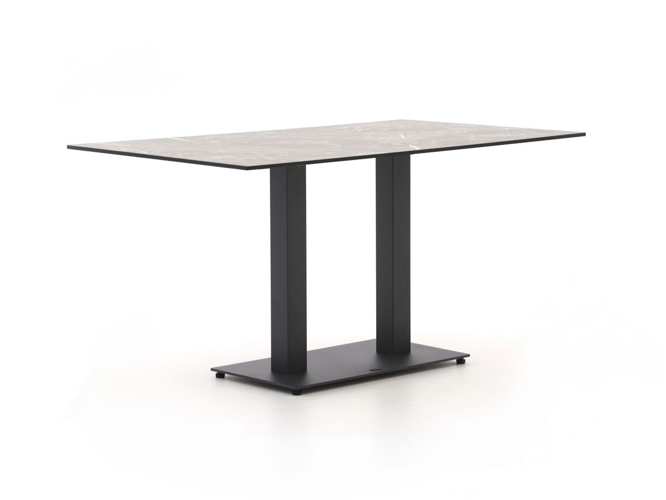 Forza Furniture Tuineettafel Forza - Rechthoekig - Grijs - HPL