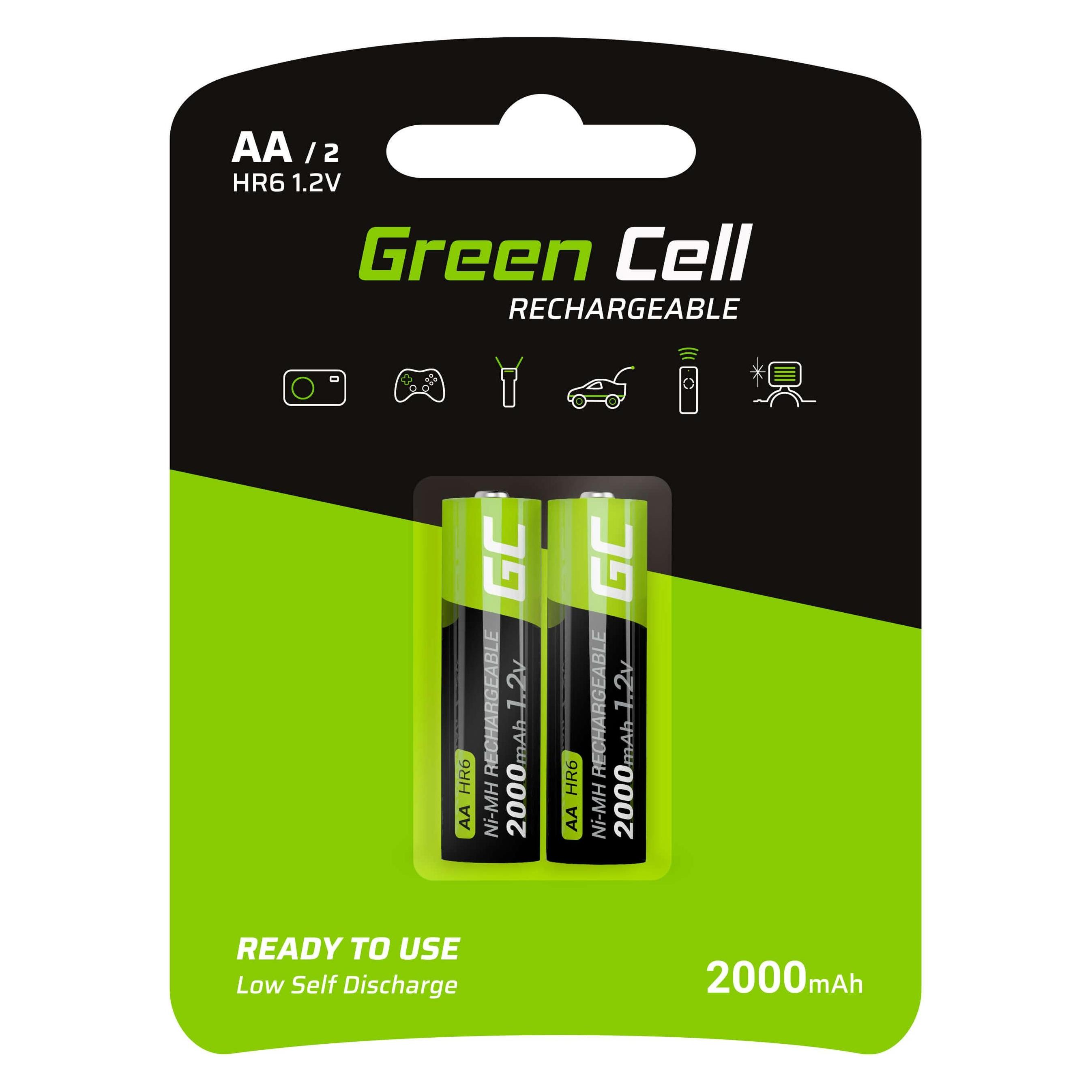GreenCell Rechargeable (2 Stk., AA, 2000 mAh) (GR06)