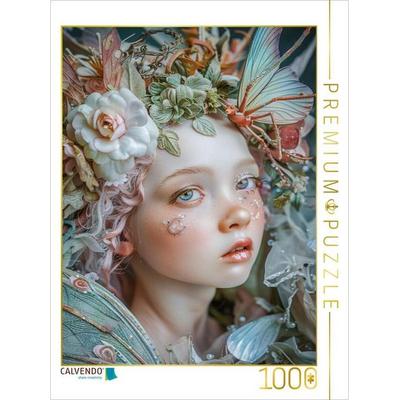 CALVENDO Puzzle In einem Tanz aus Licht und Glanz, die Elfen zaubern, einen Regenbogenkranz | 1000 Teile Lege-Größe 64x48cm Foto-Puzzle für